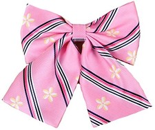 Flairs New York Women Handmade Pre-Tied Bow Tie Only Sakura Pink Floral 