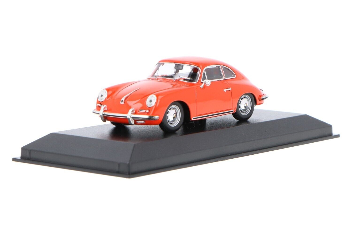 Porsche 356B 1961 orange miniature 1/43 de collection haute précision Maxichamps