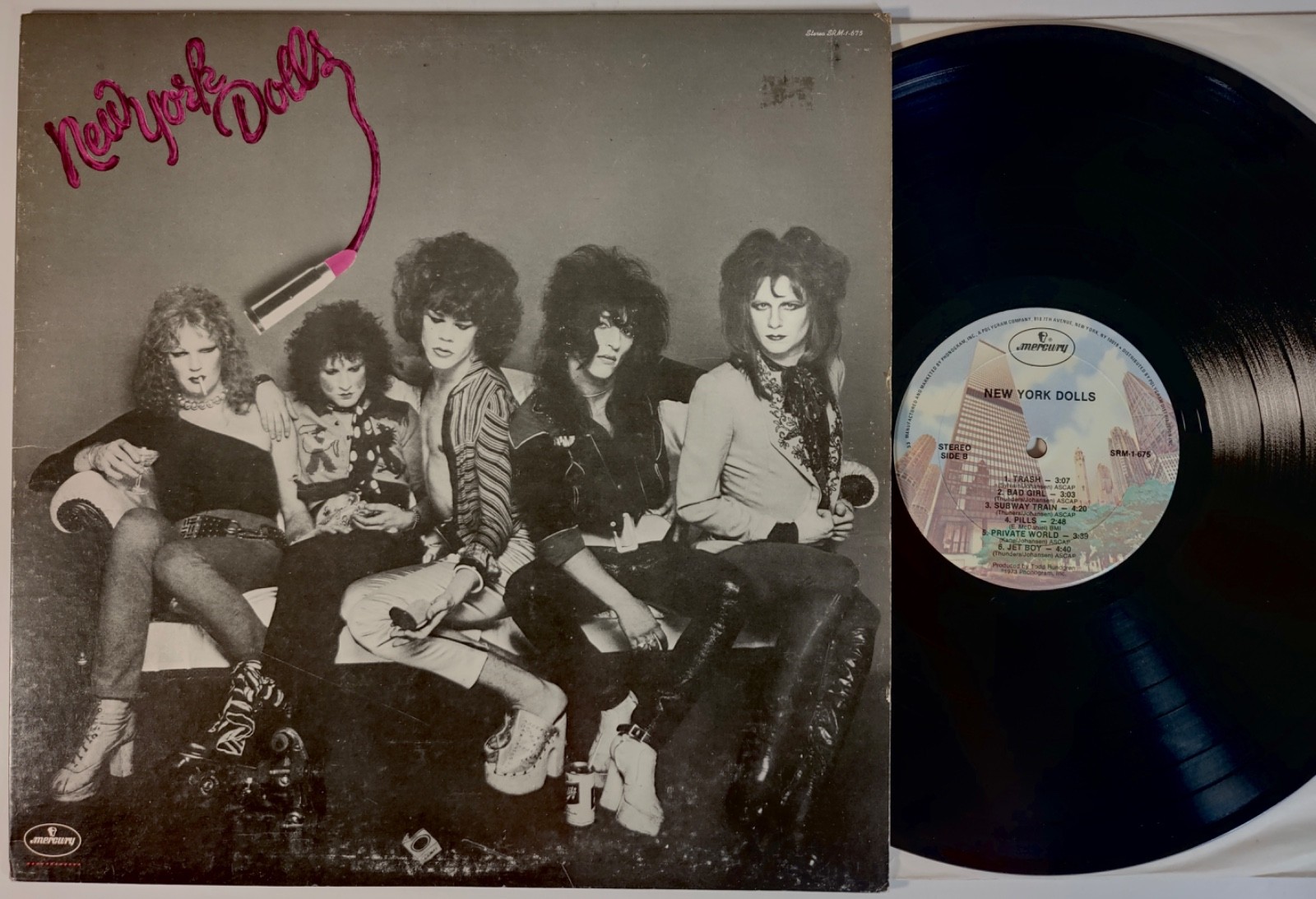 New York Dolls Self-Titled LP Later issue