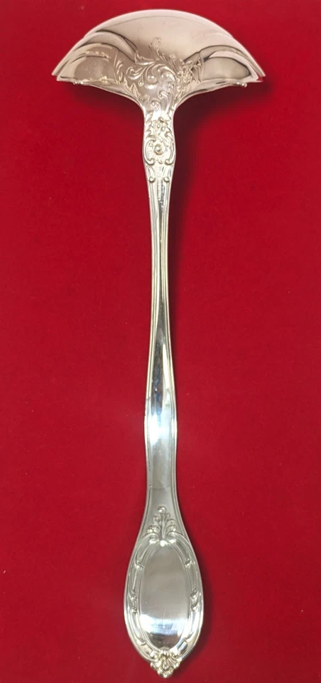 Antiguo cucharón perforador de plata esterlina Old Colony de Gorham, 12"" de largo Foto 3 de 4