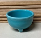 FIESTA Ware TRIPOD Dipping Candle Bowl TURQUOISE Retired Item & Color 1998-2001