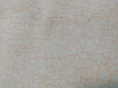 FABRIC REMNANT LIGHT WEIGHT YELLOW COTTON WITH DARK YELLOW LINES 1+ YD X 36" - Picture 2 of 3