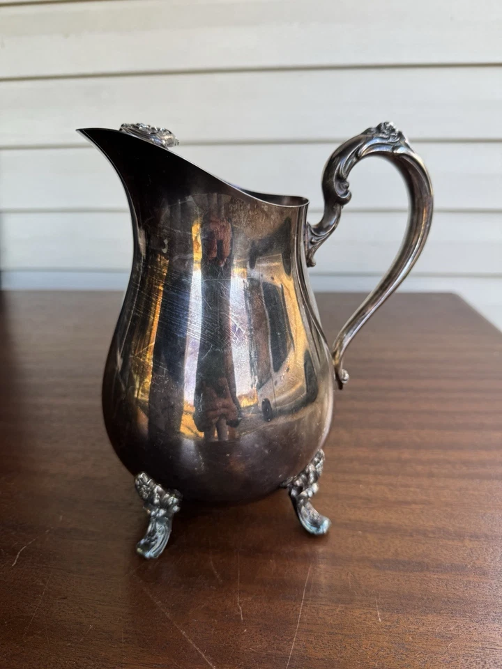 Jarro de água vintage Webster Wilcox International Silver Co. Silverplate – EUA - Imagem 3 de 4