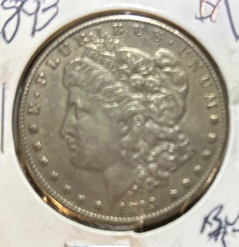 1893 Morgan Silver Dollar $1 Coin - AU /BU Coin