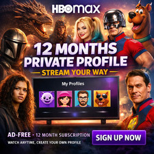 HBO MAX | 12 Month Premium (No Ads) | 4K UHD