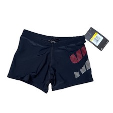 Nike Black Hydrastrong Square Leg Swim Shorts Size  10-12 Years