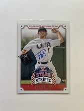 Tyler Jay Signed Autographed 2015 Stars & Stripes IP Auto #97
