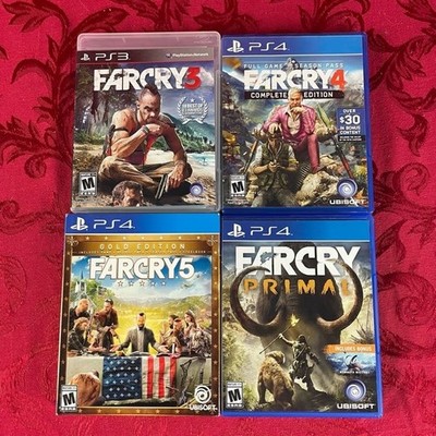 FAR CRY LOT (PS3/PS4) FC3, FC4, Primal, FC5, Ubisoft, ESRB - M