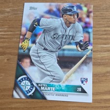 Topps 2016 Ketel Marte Seattle Mariners #73 Rookie RC Base Set Baseball Card. rookie card picture