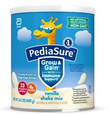 PediaSure Grow Gain Shake Mix Powder, Vanilla - 14.1oz