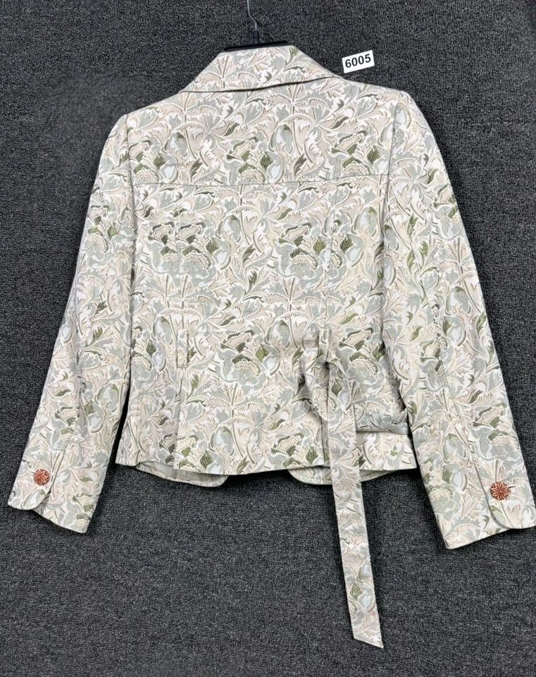 Chaqueta Blazer Classiques Entier Mujer Talla XSP Crema Tostado 2 Botones Mangas Largas Foto 2 de 4