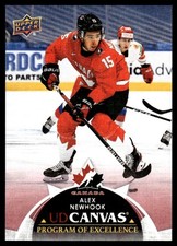 2021-22 UPPER DECK UD CANVAS PROGRAM OF EXCELLENCE ALEX NEWHOOK TEAM CANADA