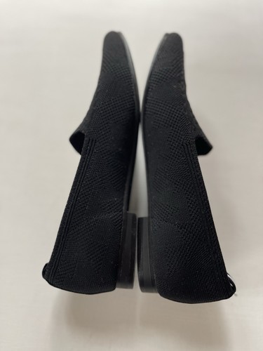 Lauren Blakwell Mujer RAYLA Tejido Pisos Talla 9.5 Negro Almendra Puntera Sin Cordones Carrera - Imagen 4 de 5