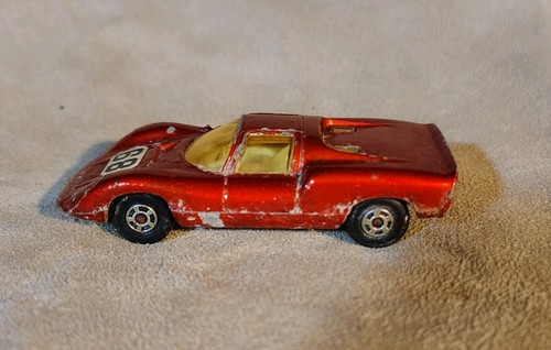 Matchbox Vintage Mattel 1970 Lesney Superfast No 68 Porsche 910 Red Die Cast Car - Picture 8 of 11