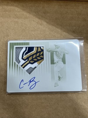 2019 Panini Chronicles 1/1 Printing Plate Logo Patch Auto #APS-CH Corbin Burnes