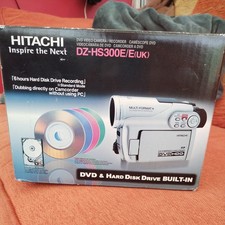 Hitachi DZ-HS300E Hybrid DVD HDD SD Camcorder Boxed + DVD Discs & Accessories 