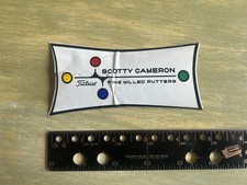 New Scotty Cameron Fine Milled Putters Red Sticker Decal Titleist Large 5" X 2"