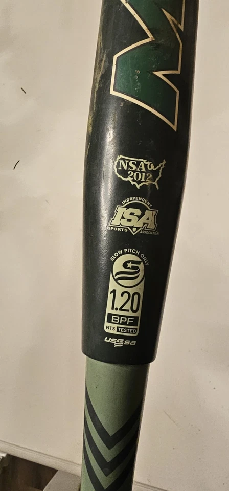 Bate de lanzamiento lento Miken DC41 Supermax 2021 26 oz softbol USSSA Foto 3 de 4