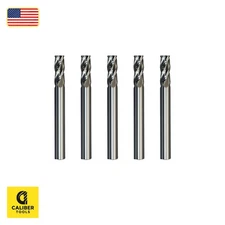 1/8" x 1/2" LOC x 1-1/2" OAL Solid Carbide 4 Flute End Mill 4 Flute (5 pcs)