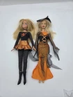 Lot Of 2 Vintage Halloween Barbie Dolls Incomplete Sets