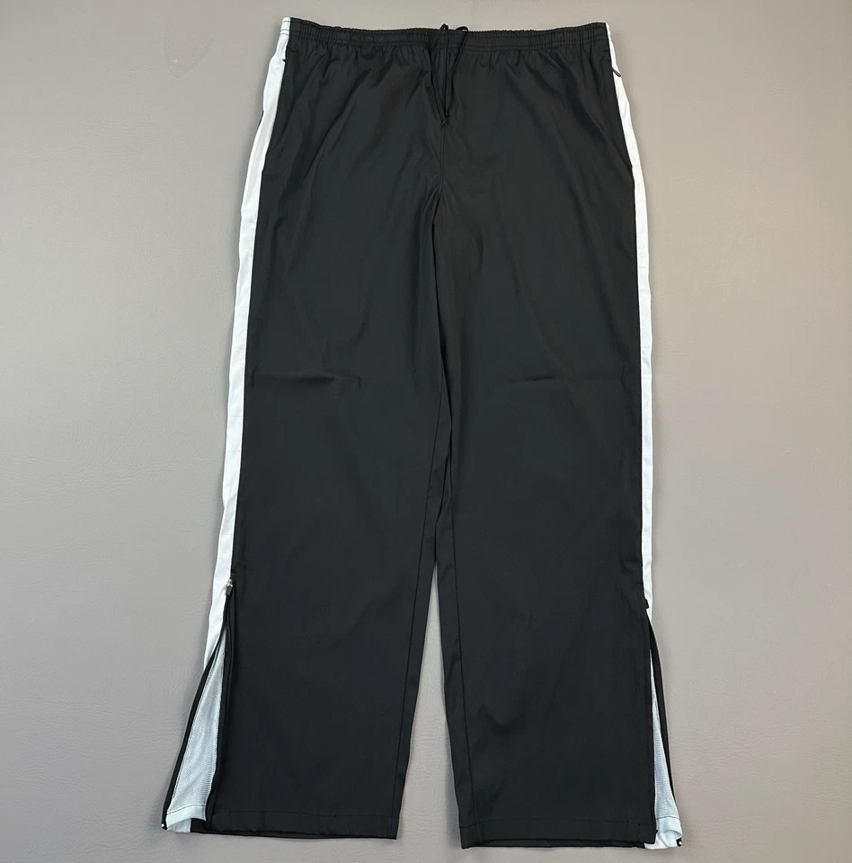 Pantalones deportivos Pro Spirit vintage para mujer XL negros grises con cremallera al tobillo holgados cortavientos Foto 2 de 4