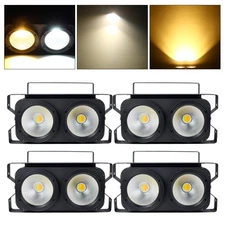 4Pack 200W LED Blinder Stage Par Light 2 in 1 LED Stage Audience Light Cool&Warm