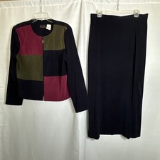 M.H.M. Melissa harper Suit Top with Long Skir...
