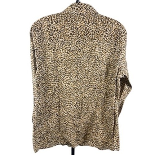 J. McLaughlin Leopard Print Button Down Shirt Wom… - image 2