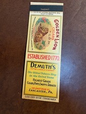 Matchbook cover - Golden Lion Cigars  - M19 - comb. ship!