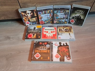 PS3 Spielesammlung 9 Spiele FSK 18 Playstation 3 Pate Alone In The Dark GTA Rage