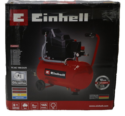 Einhell Kompressor TC-AC 190/24/8 (1500 W., Max. 8 Bar, 24 L-Tank, 165 L/Min