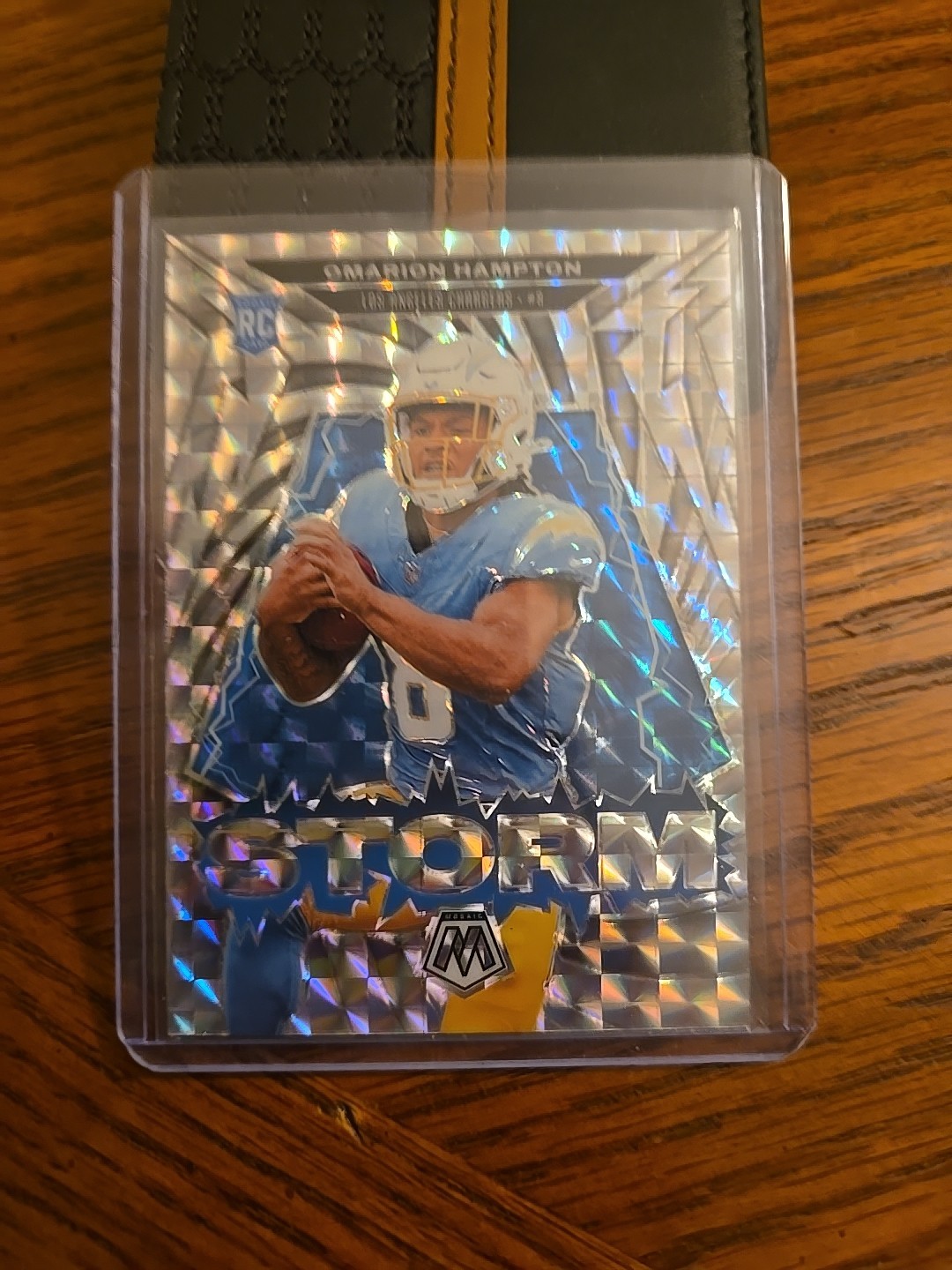 2025 Panini Mosaic Omarion Hampton RC Storm Silver Mosaic SP 🔥 Chargers