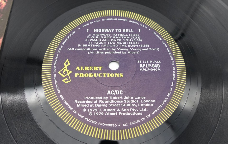 AC/DC Vol. 1 Box Set 7 x Viny LP Records 1980 Alberts OZ Blue Label 1st ...