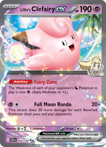 Lillie's Clefairy ex 056/159 - Journey Together - Pokemon TCG - Double Rare