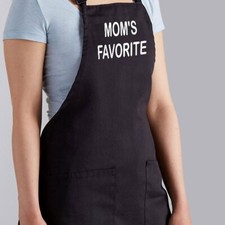 Funny Sibling Mom's Favorite gift Apron Cooking Grill BBQ Mom's Favorite Child