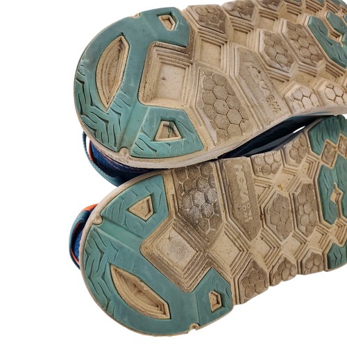 HOKA One One Shoes CLIFTON 3 Womens Size 9.5 Blue Orange Running Sneaker F27216K - Picture 10 of 11