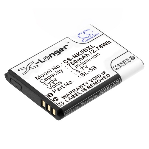BL 5B 3100mAh batería de la batería para Nokia 3230 de 5070 de 5140
