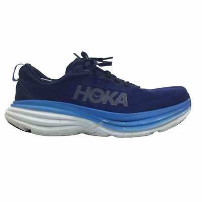 Hoka one one bondi 8 low outer space running sneakers 1123202 OSAA mens 12.5