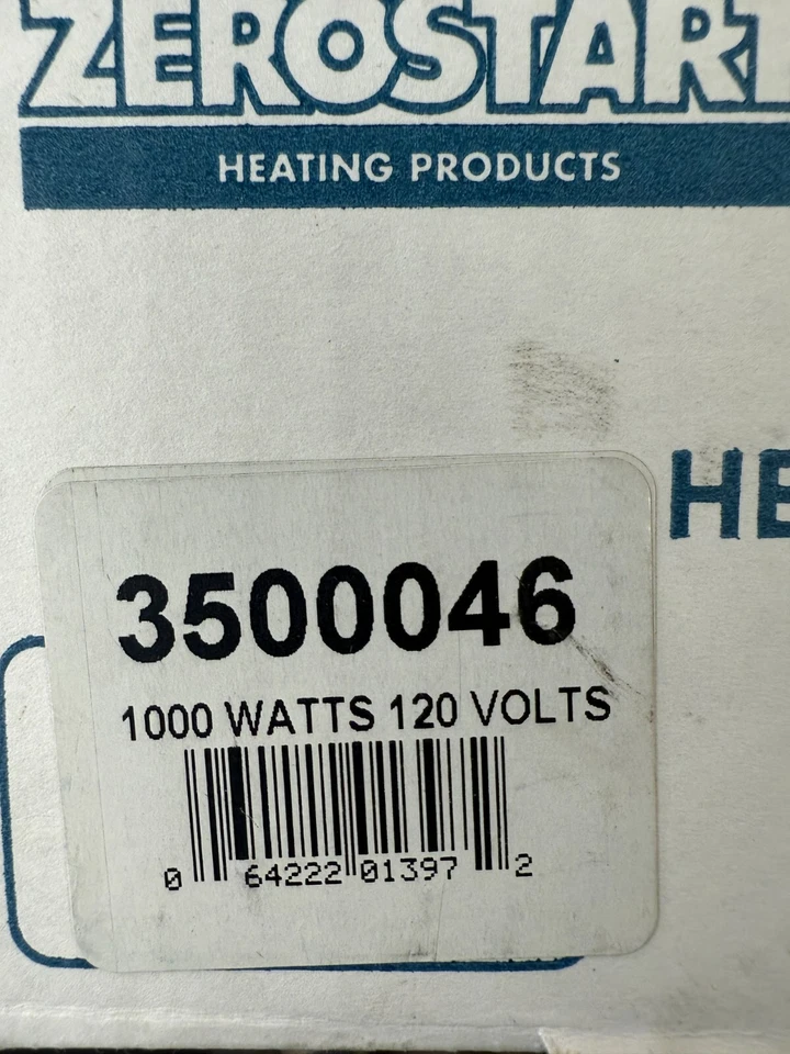 ZeroStart 3500046 Temro Heavy Duty Engine Block Heater For Mercedes 904 Engine - Image 2 of 4