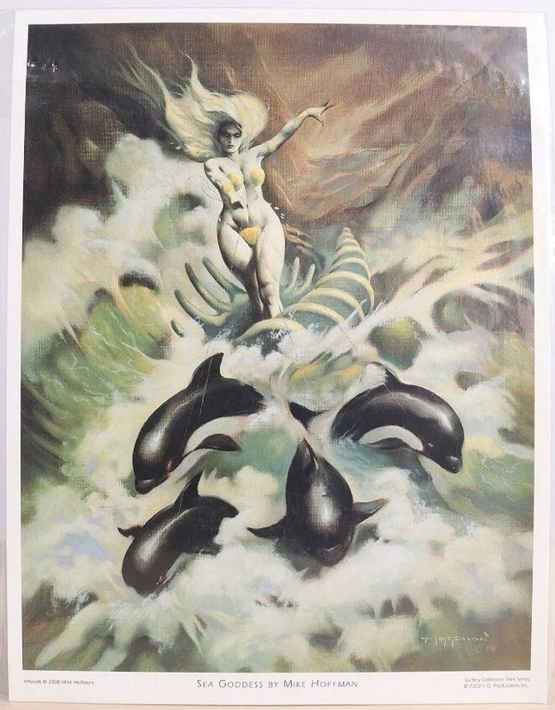 Sea Goddess  art Print by Mike Hoffman Gallery Collection  8.5x11  SQP  2000