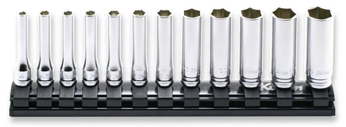 KOKEN Z-EAL 1/4" Deep Socket Set RS2300MZ/12 4-14mm 6 Point Length 50mm 12 pcs