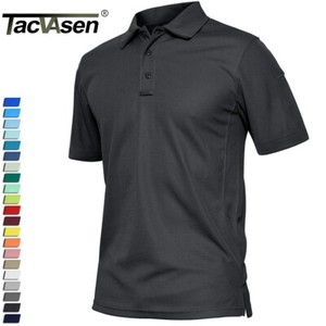 Mens Work Polo Shirts Short Sleeve Outdoor Hiking Golf Quick Dry Casual T-Shirts