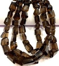 AAA QUALITY Natural Smoky Quartz Faceted Beads Smoky Quartz Nuggets Beads.