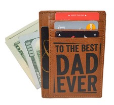 Fathers Day Gifts from Daughter Son, Wallet for Men, Personalized Bifold Wallet