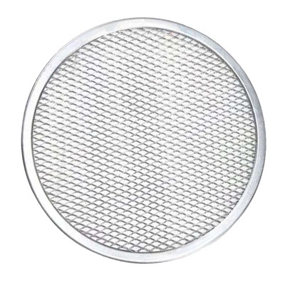Round Grill Pan Accessory Tray Pizza Baking Pan Kitchen Cookware Metal Pizza ...