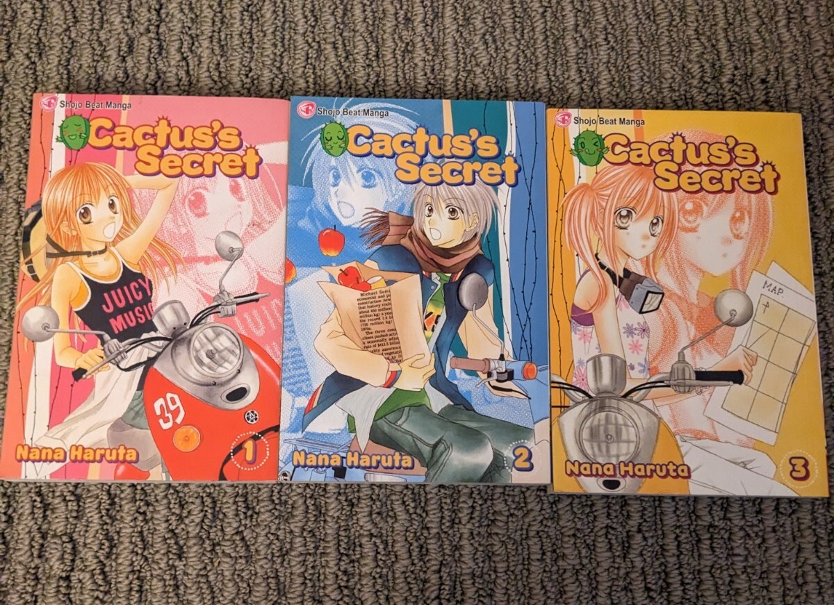 Cactus's Secret Vol 1 - 3 Manga Graphic Novel Comic Lot VIZ Shojo Beat
