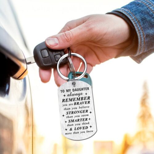 Daughter Keychain Gift from Parents Birthday Wedding Fun Safe Choices - Picture 5 of 6