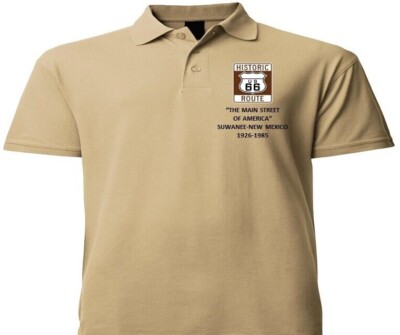 US ROUTE 66 *SUWANEE-NEW MEXICO* EMBROIDERED POLO SHIRT/SWEAT/JACKET.