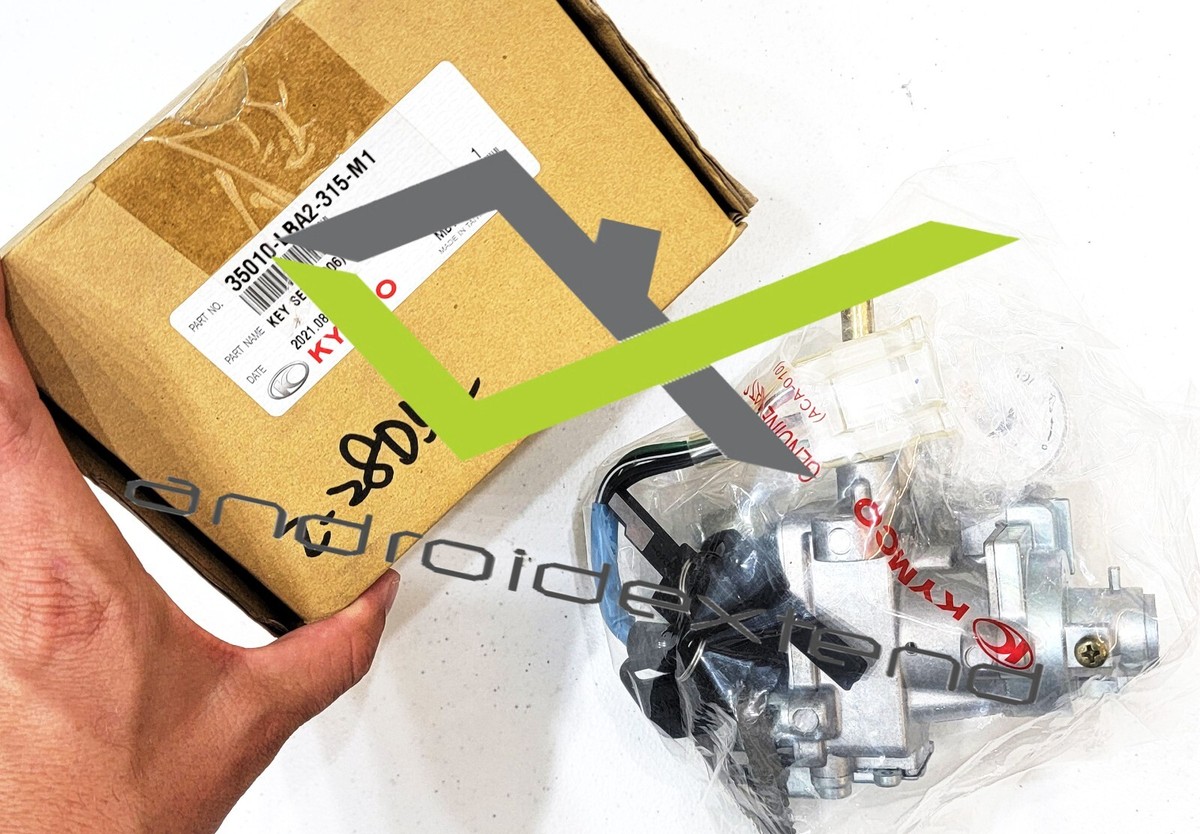 KYMCO XCITING 250/250i/R250/250R KEY SET LOCK IGNITION 35010-LBA2