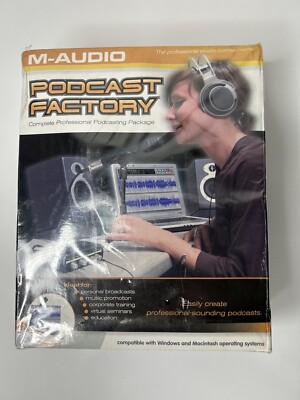 New M-Audio  USB Interface Streaming and Podcasting Factory Sealed NIB